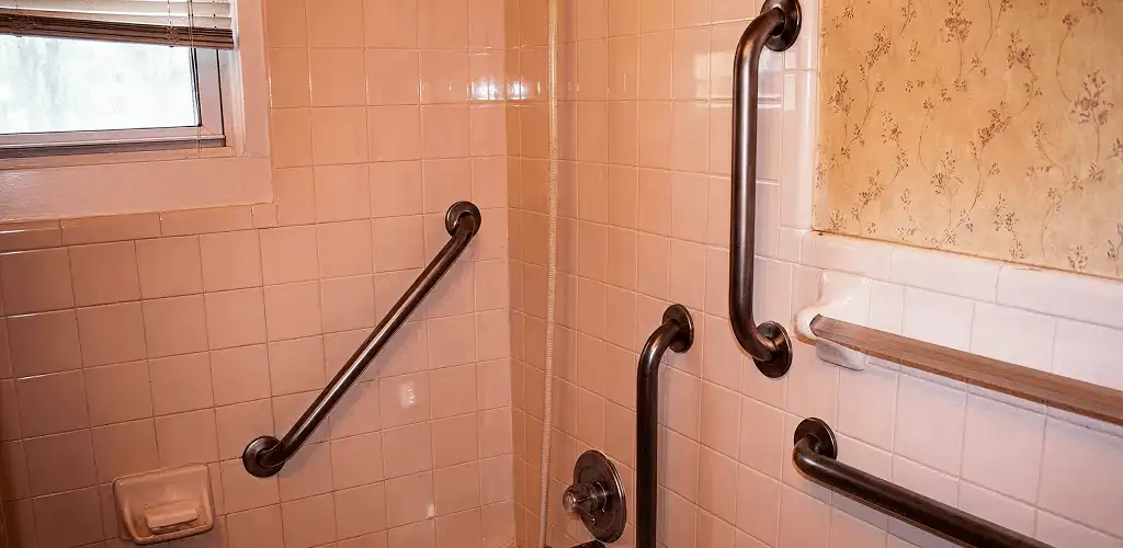 Shower grab bar installation for bathroom safety and accessibility in Scottsdale, AZ