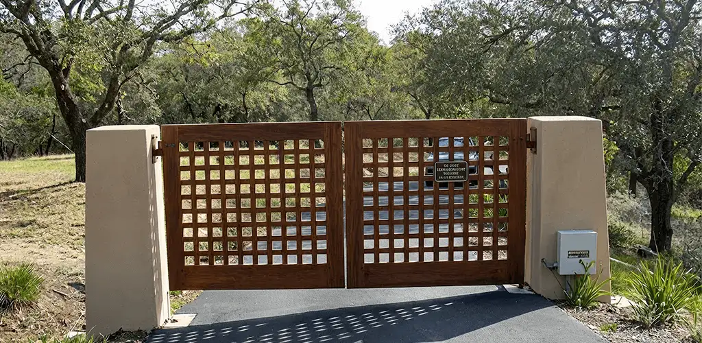 Driveway gate installation for a residential property in Scottsdale, AZ