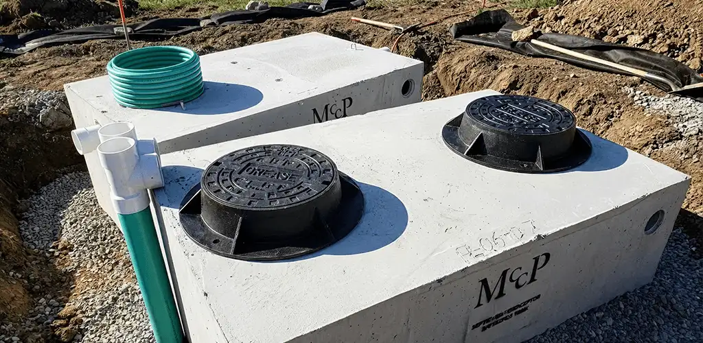 Grease trap installation unit set in place for drainage protection in Scottsdale, AZ